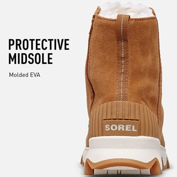 Sorel Kinetic Ankle Boots Waterproof Suede Tan Women's 7 - Picture 3 of 16